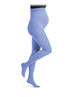 Rajstopy ciążowe Sigvaris_Semitransparent TRUE BLUE trendowy kolor